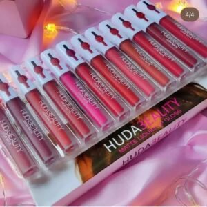 Pack Of 12 Multicolor Lip Gloss Huda Beauty For Girls And Women