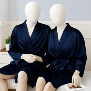 Elegant Silk Couple Gown / Robe Set