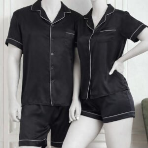 Couple Night Dress Silk Pajama Set