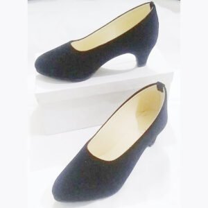 Stylish Velvet Heel Pump Shoes