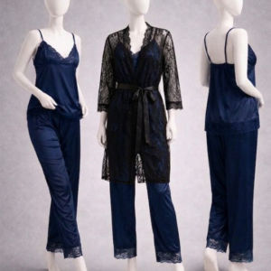 Elegant 3-Piece Women's Nightwear Set
