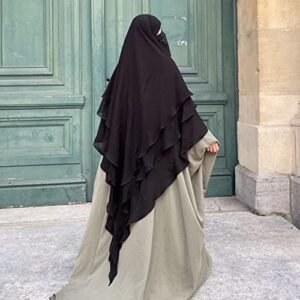 3 Layer Khimar Hijab Set