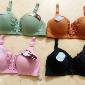 Mid Flower Style Premium Padded Comfort Bra