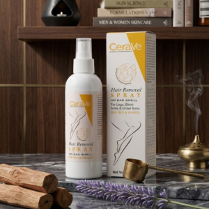 Yellow CeraVe Hair Removal Spray