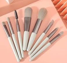 8pcs Travel Makeup Brush Kit Mini Cosmetic Brush