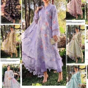 ••• ALHUMDULLILAH 🌟 

• BRAND: *MARIA B*
• MOST DEMANDING CODE
• CODE: MPT 2901
• UNSTITCH 3PC
• PREMIUM QUALITY