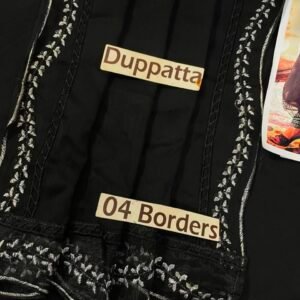 *Baroque* 
chiffon and malai 3pc embroidery dress