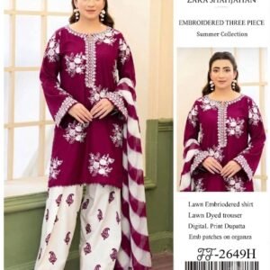 ```Allhamdulillah independence day special collection ```🇵🇰
          *ZARA SHAHJAHAN 2649*
*Stuff: Best Quality Pure Airjet lawn